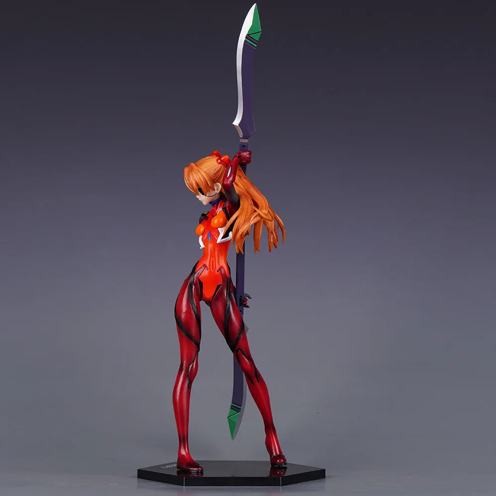 28CM Anime EVA Figure Ayanami Rei Asuka Langley Soryu Evangelion Gashapon Figures PVC Collection Model Toy Desktop Ornaments