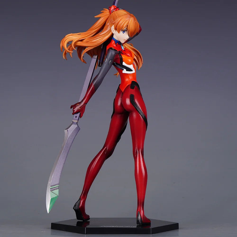 28CM Anime EVA Figure Ayanami Rei Asuka Langley Soryu Evangelion Gashapon Figures PVC Collection Model Toy Desktop Ornaments