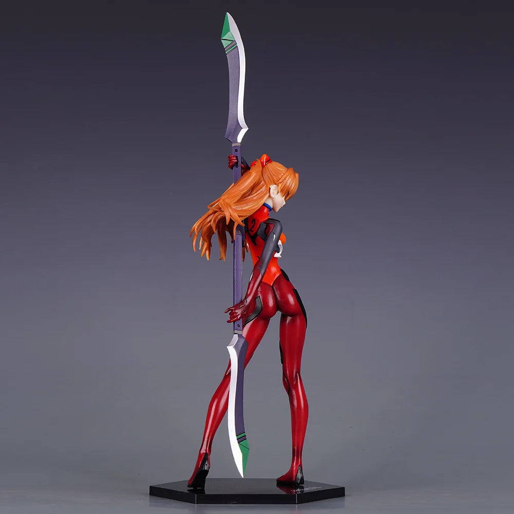 28CM Anime EVA Figure Ayanami Rei Asuka Langley Soryu Evangelion Gashapon Figures PVC Collection Model Toy Desktop Ornaments