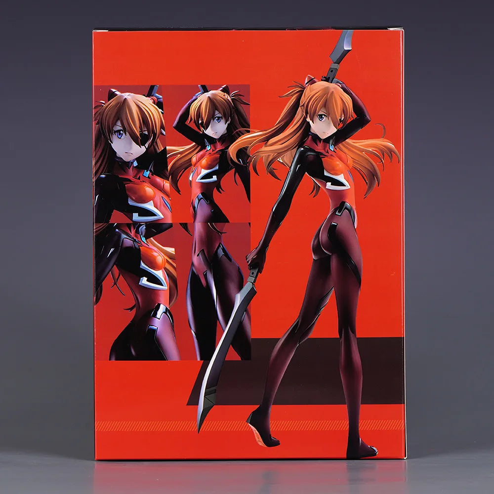 28CM Anime EVA Figure Ayanami Rei Asuka Langley Soryu Evangelion Gashapon Figures PVC Collection Model Toy Desktop Ornaments